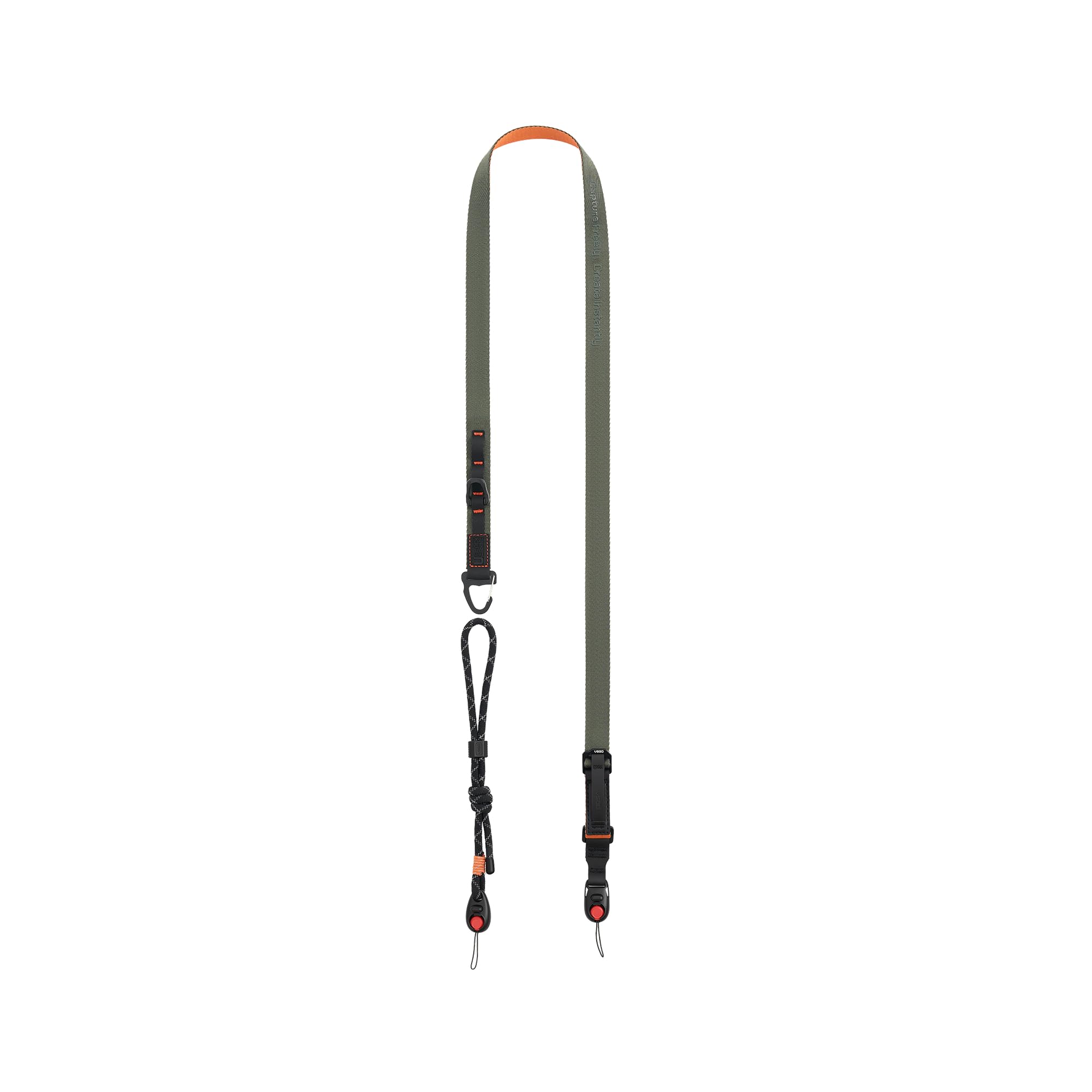 VSGO Urban Slim 2-in-1 Cinghie per fotocamera | Rilascio rapido, anti-torsione, comoda imbracatura in nylon, adatta per DSLR, mirrorless, telefono, action camera