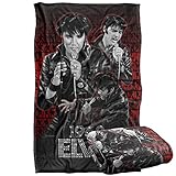 Elvis Presley Comback Performance Officially Licensed Silky Touch Super Soft Throw Blanket 36' x 58'