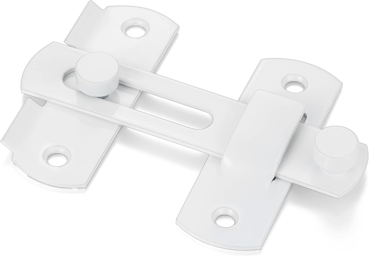 INIRET 10 Packs Barn Door Latches， White Stainless Steel barn gate flip Door Latch Bi-fold Door Lock,Sliding Door Antique Lock Gate Latches Wine Cabinet Closet Door Latches(White)