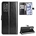 QiongNi Case for ZTE Blade A71 Case Cover,Case for ZTE Blade A71 Leather Case,Flip Leather Wallet Cover Case for ZTE Blade A71 A7030 Case Black
