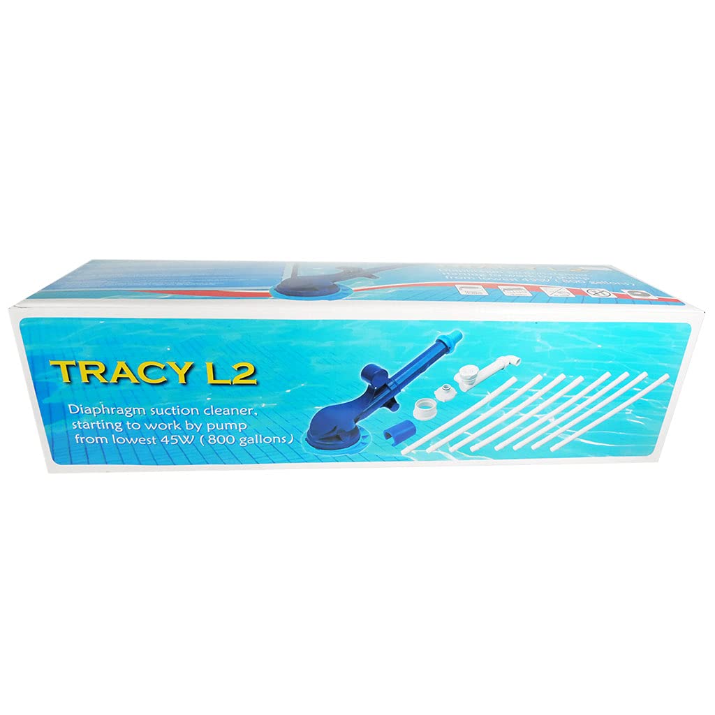well2wellness® Aspiratore idraulico per piscina Tracy L2 per piscine rotonde piccole fino a 140 cm di profondità