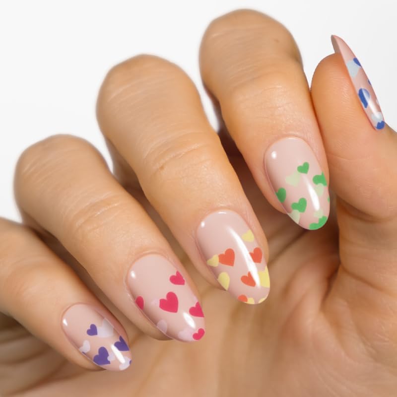 MOYOU LONDON Semi Cured Gel Nail Strips - 20 Pcs. Nail Wraps for Salon-Quality Manicure - Works with Any UV Nail Lamp - Easy to Apply, Trim, & Remove Gel Nail Stickers - Image 2