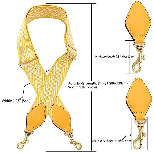 Image of Purse Strap Replacement Crossbody Wide Shoulder Strap Adjustable Canvas Straps Handbag Strap Replacement Belts