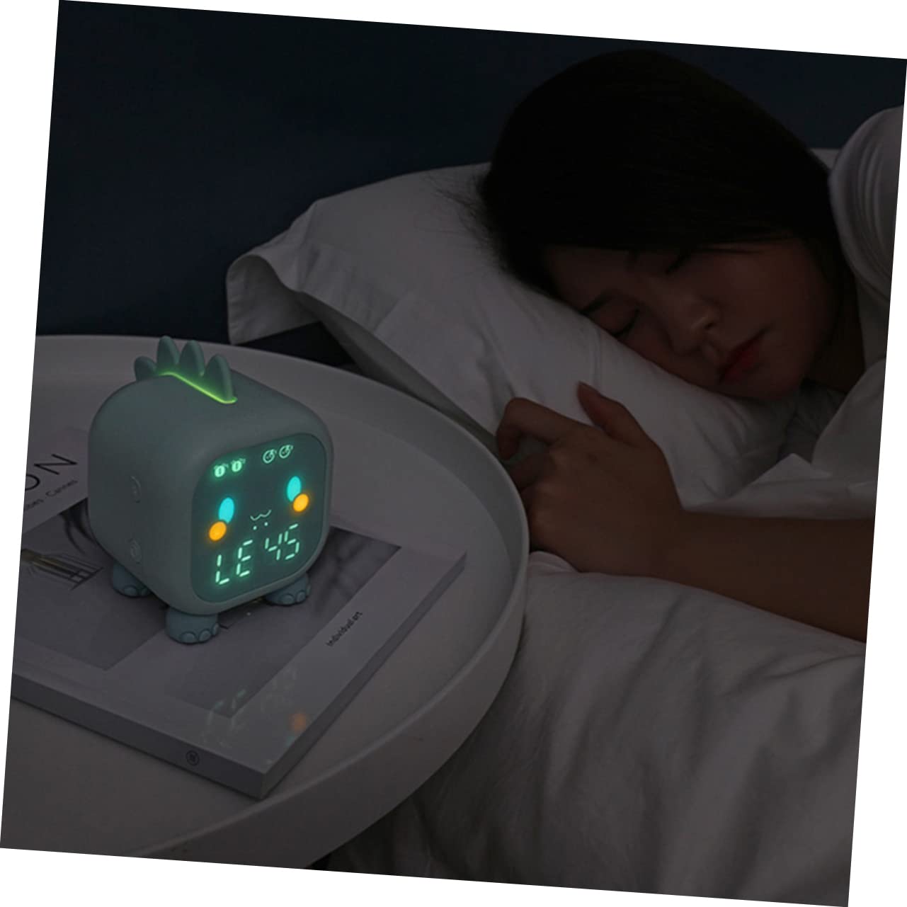 Despertador Electrónico Infantil Creativo Verde de Plástico 1pieza