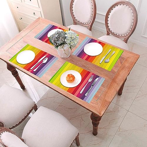 Set de table antidérapant lavable pour protéger la table de salle à manger des taches - 7