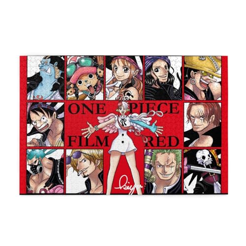 ワンピース ウタ ジグソーパズル 木製 1000ピース キャラクター パズル 減圧 レジャー おしゃれ 子供 初心者向け アニメ グッズ キャラクター 75 x 50cm