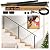 Zylorix 4ft-8ft Complete Set Cable Railing System 36", Black T304 Stainless Steel Angle Cable Railing Posts Kit with Adjustable Handrail Cable Rail, Super Easy DIY for Indoor Outdoor Stair Entryway