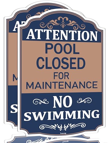 Panneau Pool Closed For Maintenance extérieur plaque aluminium étanche pour piscine