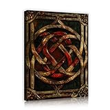 ヨーロッパのエスニックスタイルのウォールアートプリントリビングルーム寝室廊下の壁の装飾のための金属幾何学的テクスチャキャンバスウォールアート55x70cmインナーフレームを吊るす準備ができています