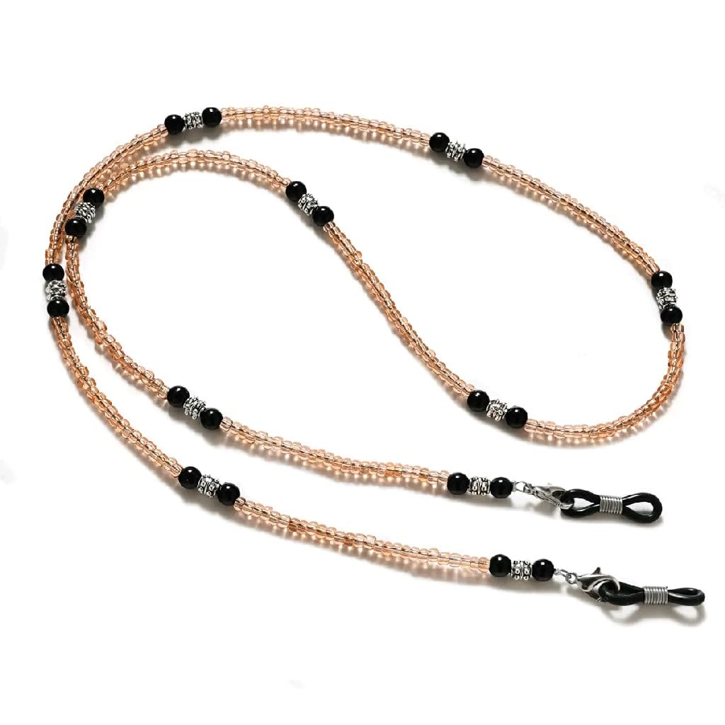 Cadena for Gafas, Cuello Colgante, Cuerda for Gafas, Cadena con Cuentas(Gray)