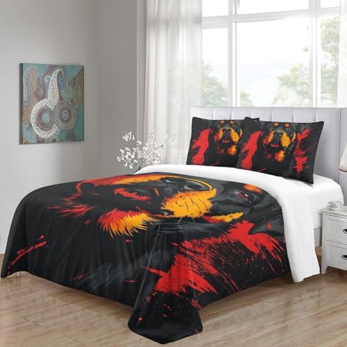 Linge de lit parure 3 pièces en microfibre tissée haute densité