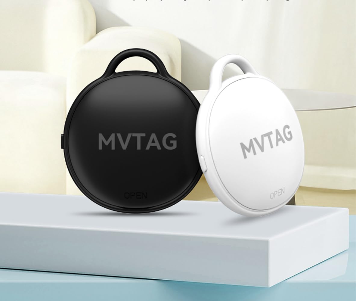 MVTAG - The Ultimate Bluetooth Tracker for Your Valuables (White)