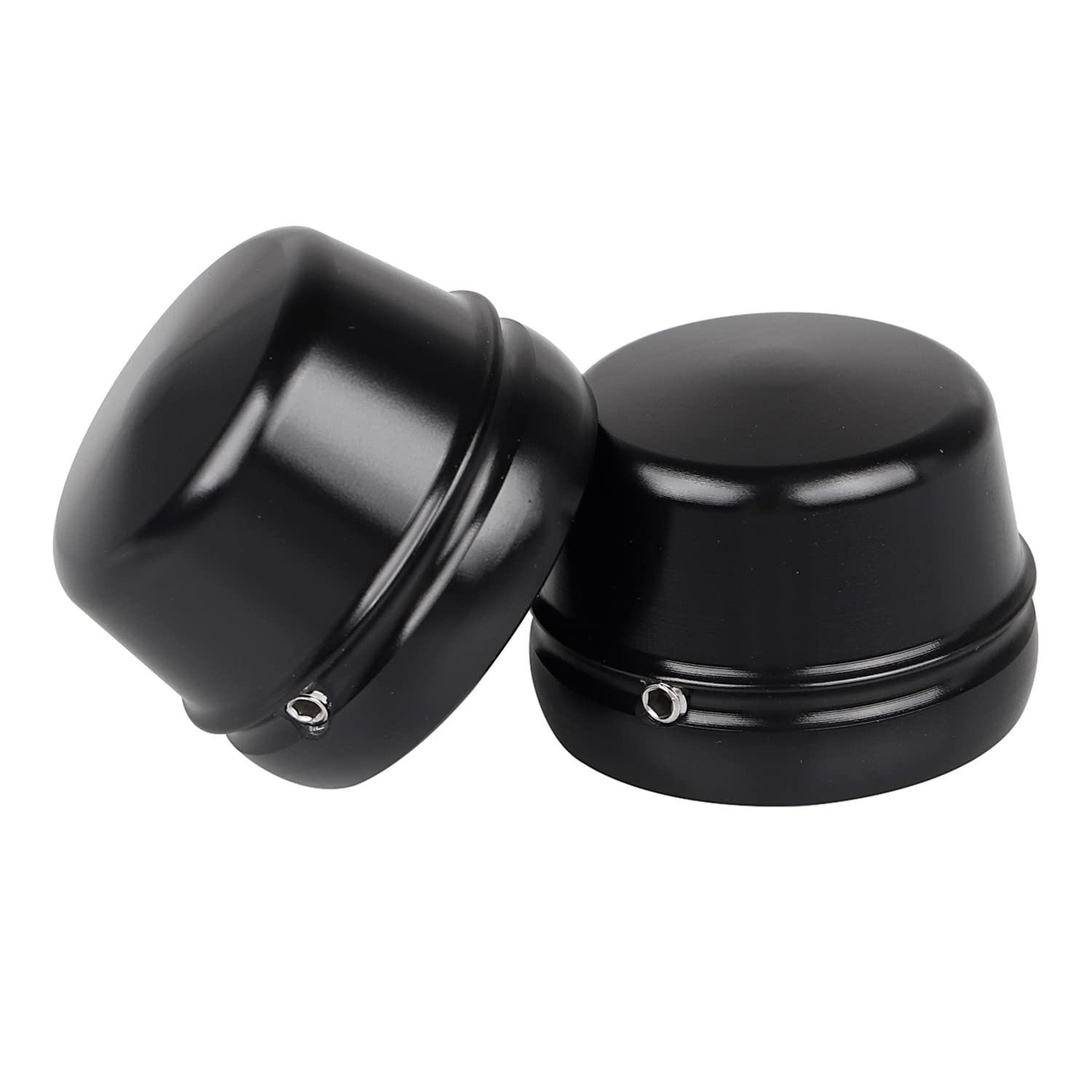 YDLMT Black Motorcycle Front Axle Nut Cover Axle Caps for Harley Dyna Road King Street Glide Road Glide Electra Glide FLHT FLTR FLHR FLHX FXD