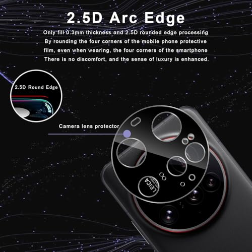 Image of Xmon Back Camera Lens Protector for Xiaomi 15 Ultra (1 Pack) Premium Camera Glass Protector Guard, Anti-Scratch, Ultra-Clear, Easy Installation