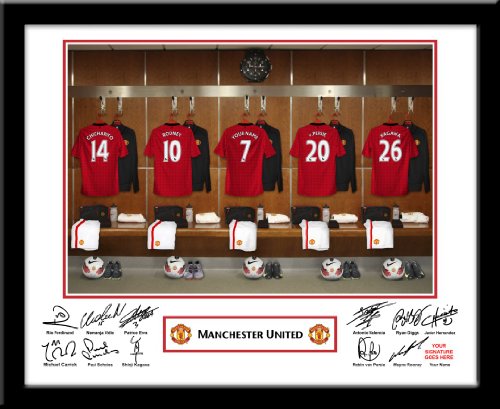 Personalized Manchester United Dressing Room Print Soccer Gifts Buy Online In Aruba Nuts About Sport Products In Aruba See Prices Reviews And Free Delivery Over 120 ƒ Desertcart
