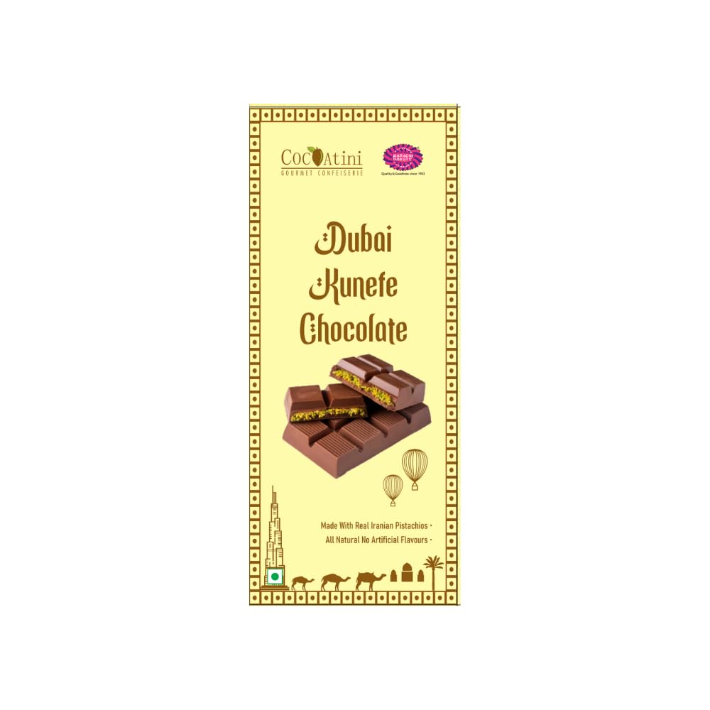 Cocoatini Kunefe Chocolate Bar 90gm By Karachi Bakery