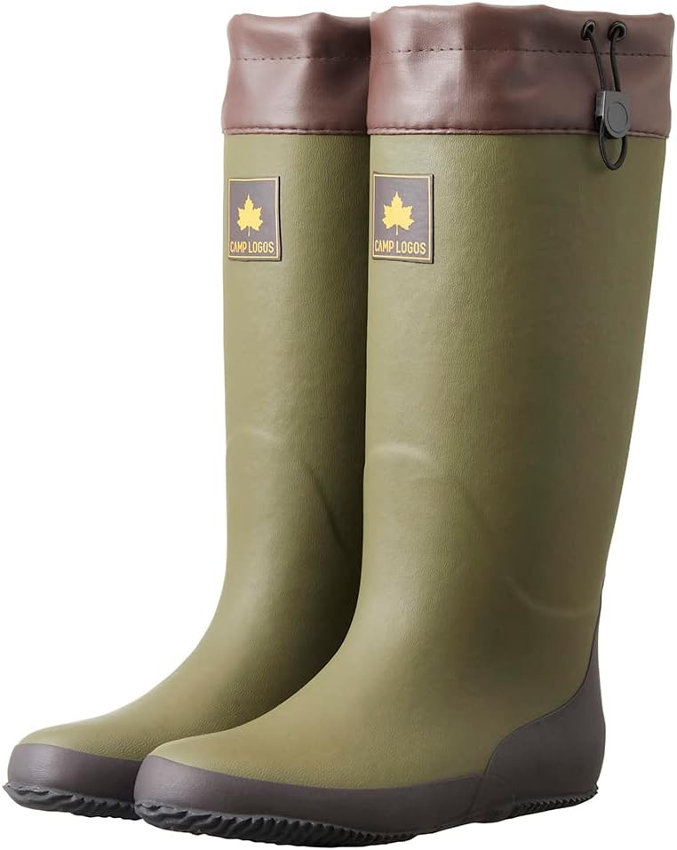 スノーピーク NOASOBI ラバーニーブーツ 長靴 箱付き オリーブ サイズ