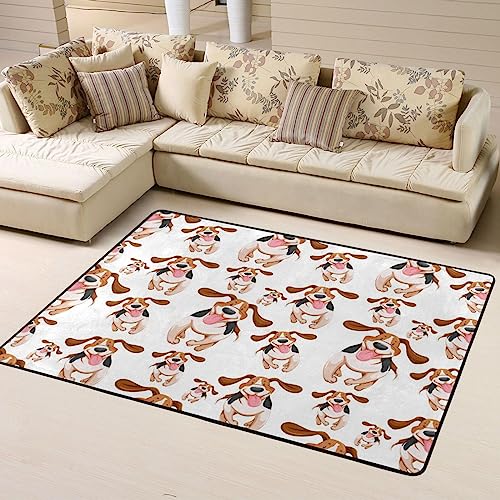 Tapis moderne antidérapant en flanelle douce de 160x122cm