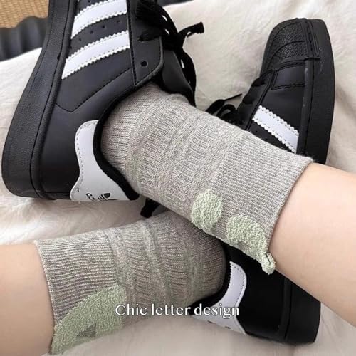 Y2K Mesh Crew Socks with Unique Letter Design, Girls Sheer Thin - Stylish Summer Comfort, Teens Gen Z, Sneakers Sandals4