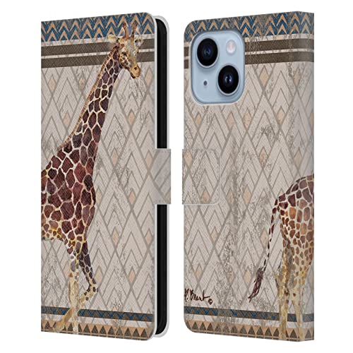 Étui portefeuille iPhone 14 Plus avec fentes cartes et support vidéo Girafe Paul Brent