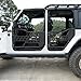 Compatible with Jeep Tube Doors with Rear Side View Mirror,JL JT Half Doors Compatible with Jeep Wrangler 2018-2024 JL&2020-2024 Gladiator JT 4 Door, Safari Tubular Doors Adventure Ready