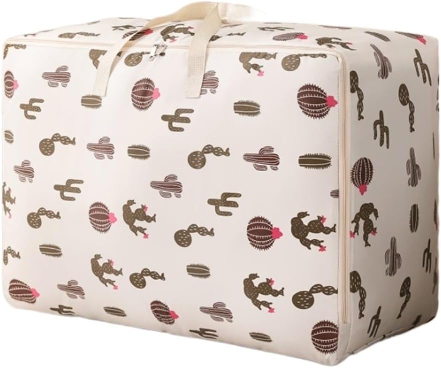 Storage Bins Cute Storage Bag with Handles Foldable Thickness Storage Bag Organizer Storage Bucket Storage Container(B,50 * 35 * 20cm)