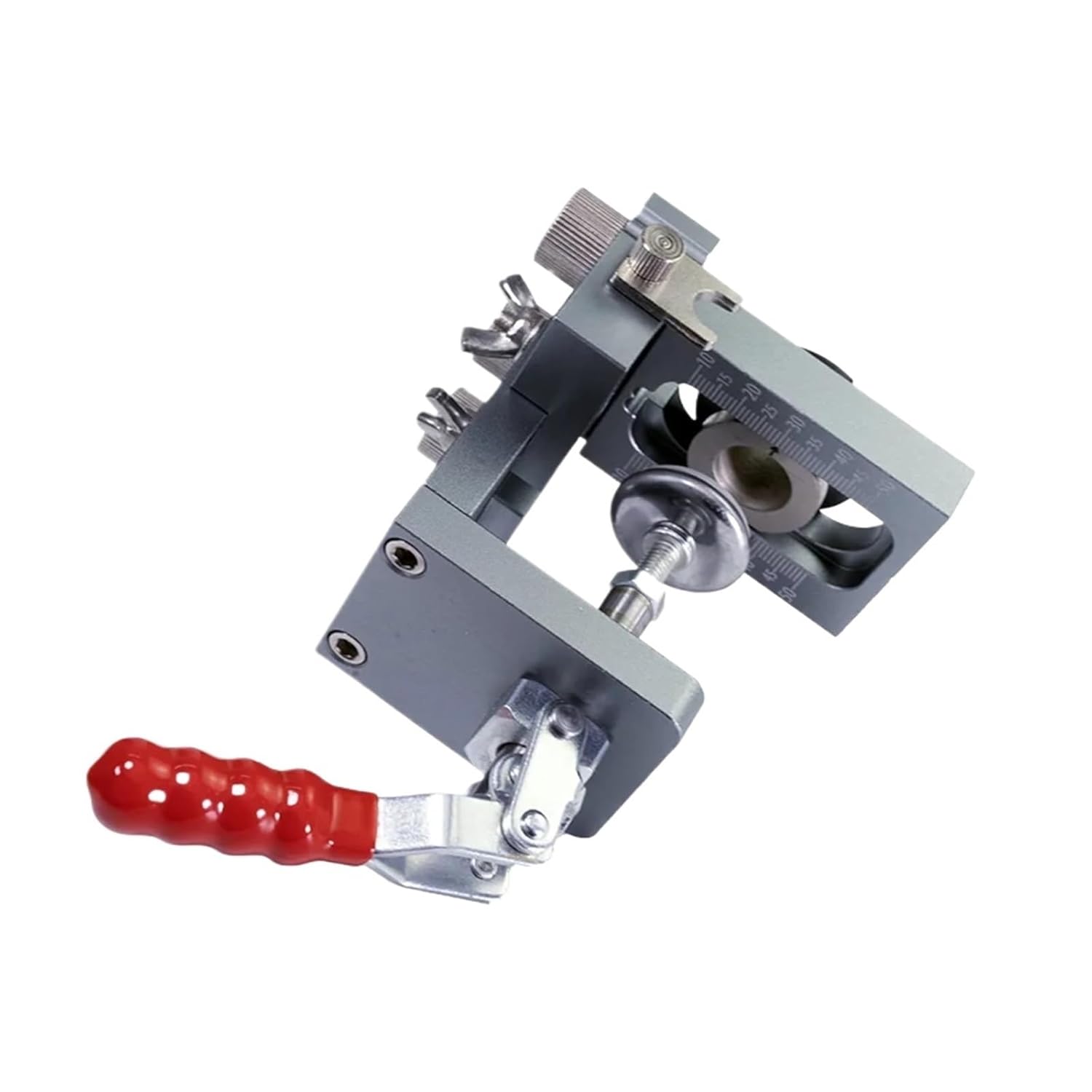 Hole Saw Kit Multifunctional Woodworking 3 in 1 Doweling Jig Kit Drilling Guide Locator for Furniture Connecting Wood Hole Puncher Tool Professional(Simple kit)