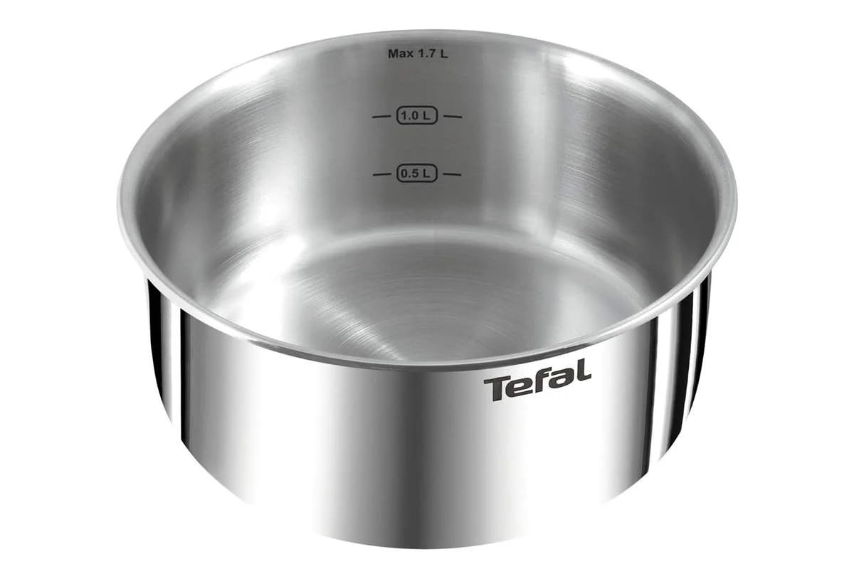 Tefal Ingenio Emotion - Set di pentole da 10 pezzi, in acciaio inox, salvaspazio, versatile, adatto al forno, adatto a induzione