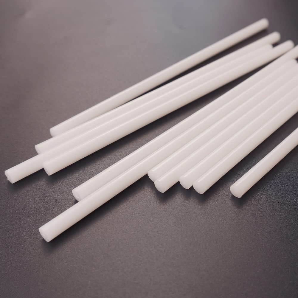 Othmro - Asta rotonda da 6 mm, diametro 1 m, in poliossimetilene (POM) barre rotonde da ingegneria, colore: bianco, 2 pezzi
