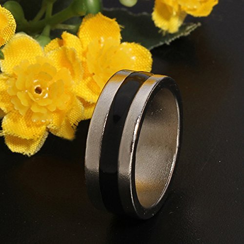 Bague aimantée noire 19 mm PK Ring magie de lévitation