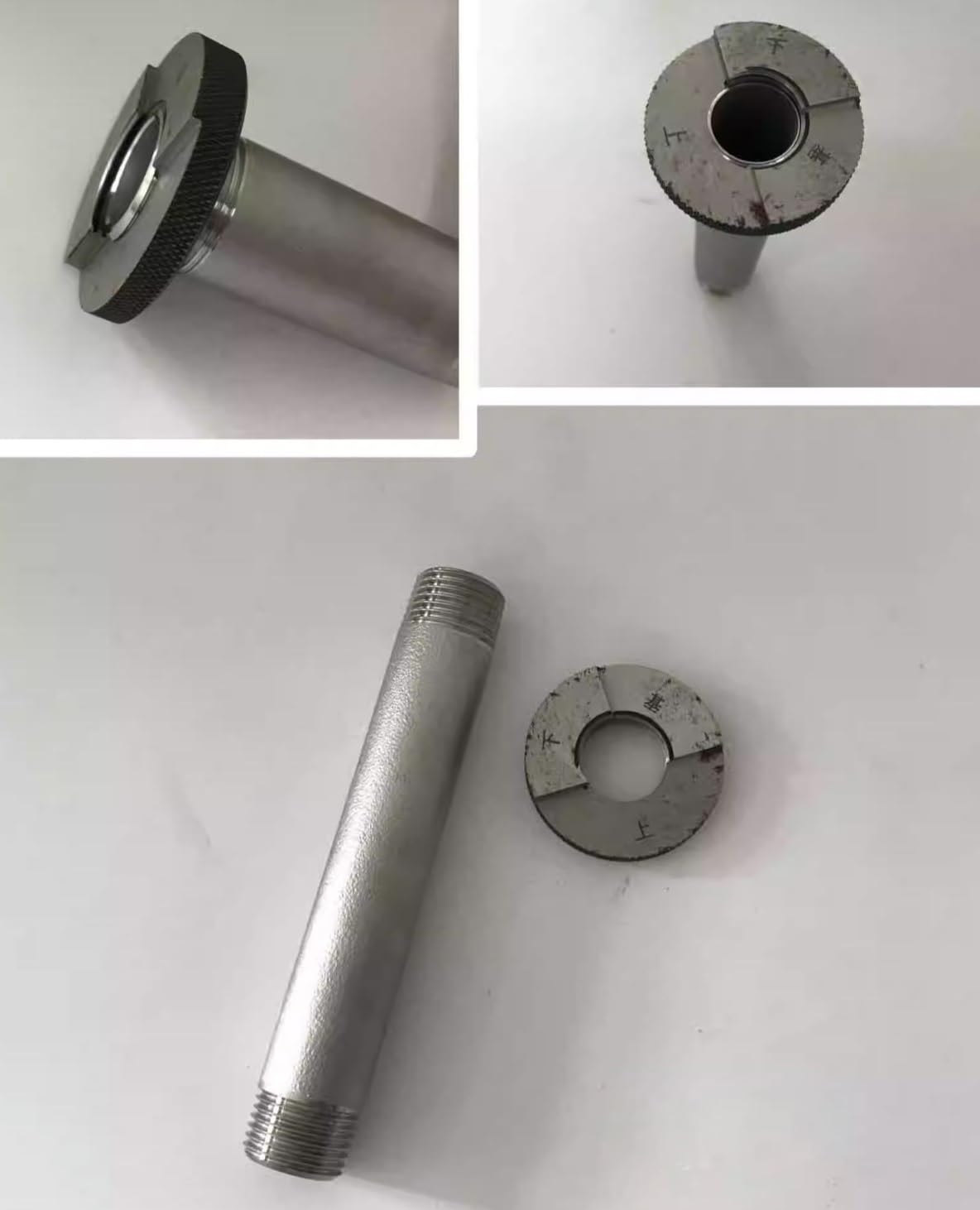 El varón de las instalaciones de tuberías del acero inoxidable 304/316L del NPT roscó 100m m de largo 1/8" a 4" 64kg(Npt 4 Inch 316l 100mm Long 1pcs)