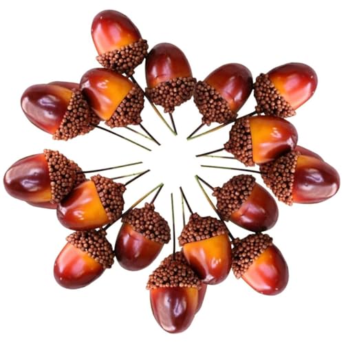 Ovanda 30 Stück Künstliche Eicheln Herbstdeko, Künstliche Eicheln...