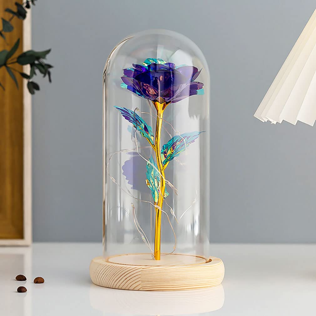 Amazon｜[デバリエ] 光る花 枯れない花 金メッキ ローズ 造花 LED