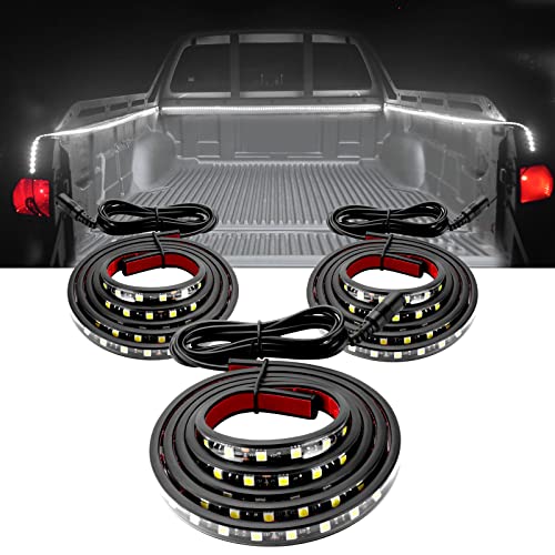 Kraumi 36W Led Striscia per Camion Pianale, 270 LEDs 12v/24v Fari da Lavoro LED Fuoristrada per Luce per tenda da sole per camper, luce per letto del camion, luce per porta laterale(3 pezzi)