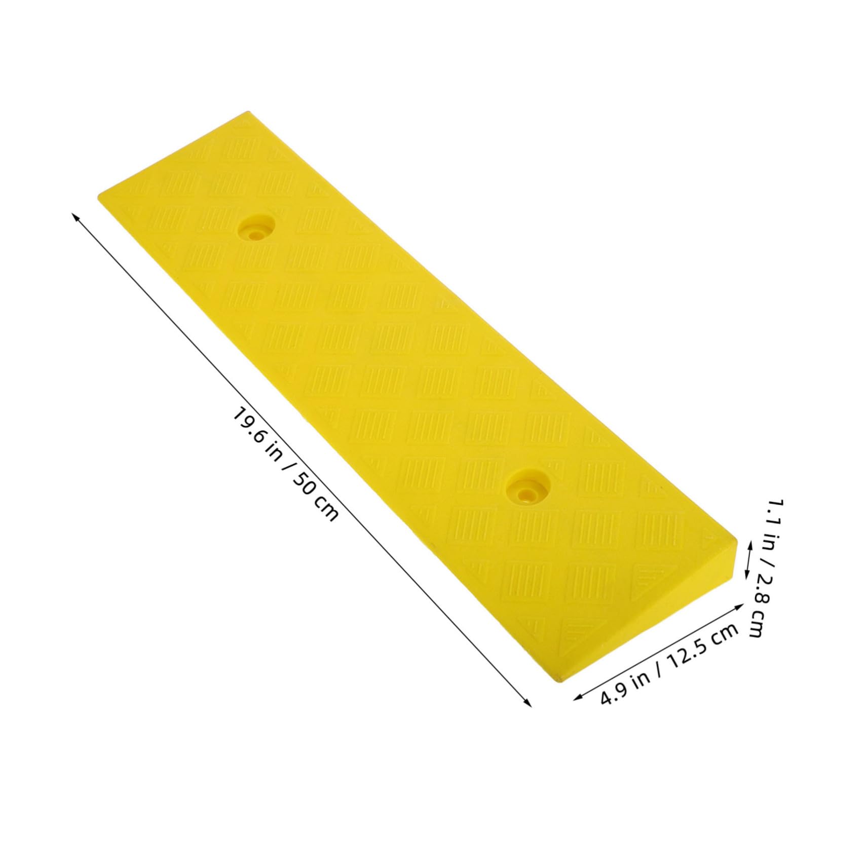 FUNOMOCYA Climbing Mat Plastic Threshold Ramp for Wheelchair Car Scooter Smooth Climbing Protects Vehicle Adaptable Use