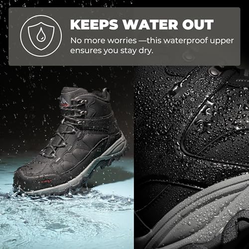 NORTIV 8 Waterproof Steel Toe Boots for Men Slip Resistant Safety Industrial Boots Paladin-Steel4