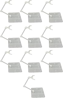 Luqeeg Clear Action Figure Display Holder Base 10PCS Action Figure Stand Assembly Transparent Acrylic Home Decor Doll Model Support Stand Compatible with 6 Inch RG SD BB Doll
