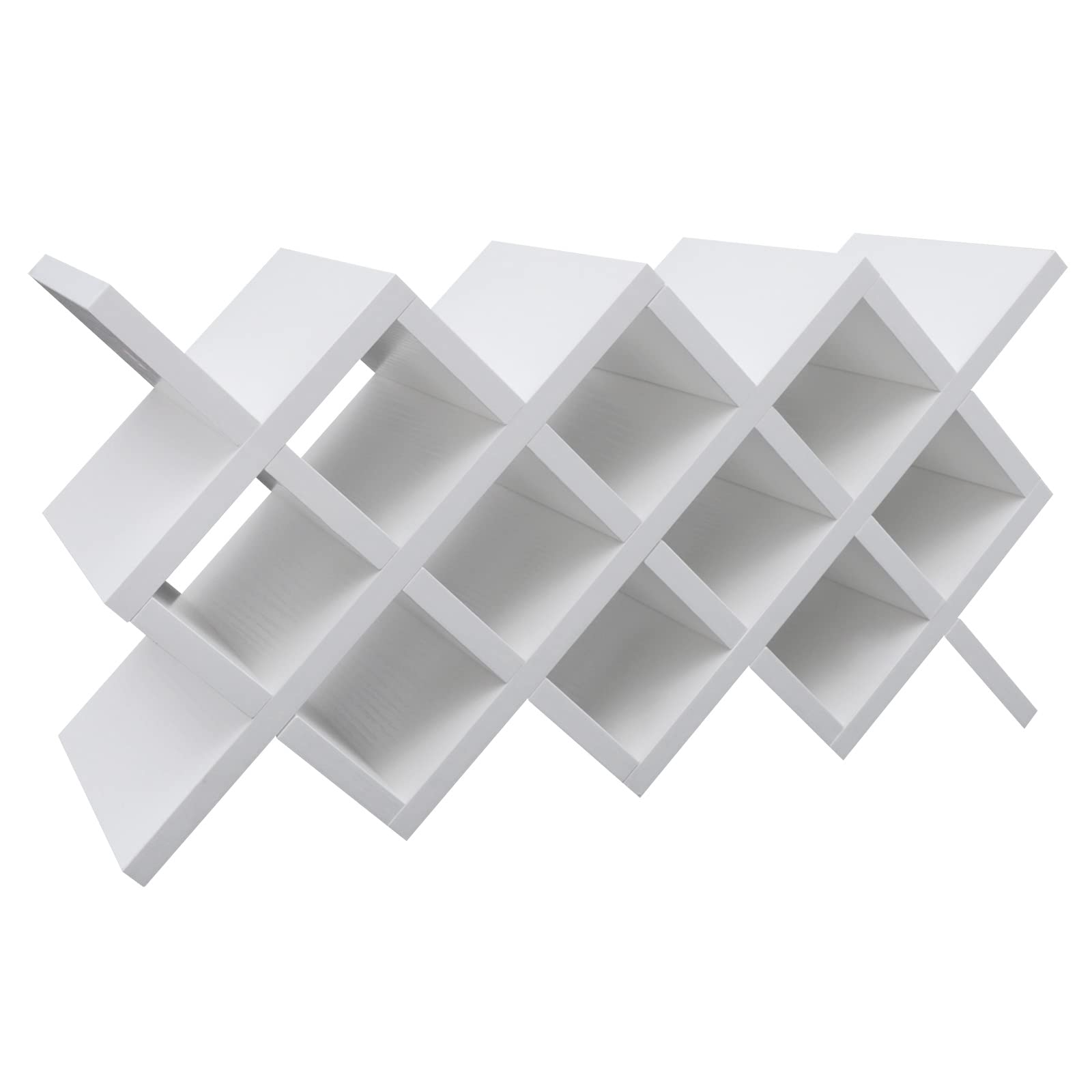 DEIGEHJRE Wine Bottles Rack, Wall-Mounted Wooden Wine Holder, Shelf Liner Wine Cabinet Shelf Insert Display Rack, Wine Rack Lattice Can Hold Multiple Bottle Storage Racks Kitchen,White