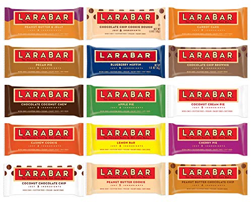 Larabar Gluten Free Snack Bars Variety Pack, Vegan, (16 Bars), 1.7oz