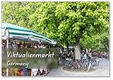 München, Deutschland: Viktualienmarkt - berühmter Delikatessenmarkt, Kühlschrankmagnet