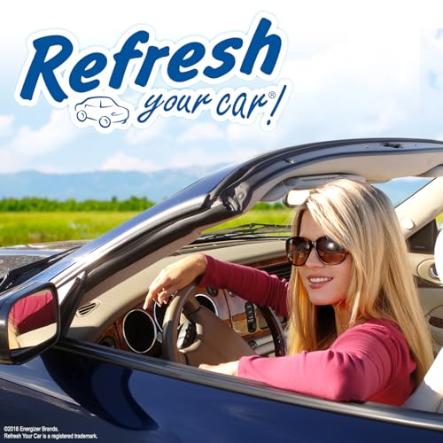 Image of Refresh Your Car! Mini Diffuser Air Freshener (New Car /Cool Breeze Scent, 2 Pack), 24 Value Pack