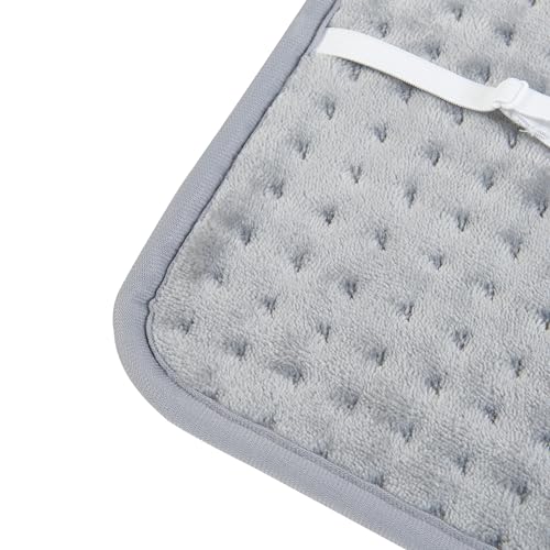 [En.Casa] Cuscino Riscaldante Termoforo Elettrico Cuscino Termico Per Schiena E Collo 50 X 40 Cm Con Nastri Temperatura Regolabile Protezione Surriscaldamento - Grigio - 6