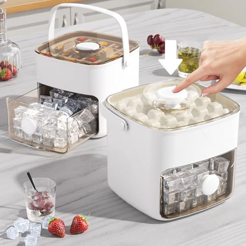 Set de bandejas para hielo con contenedor y tapa miniatura 2