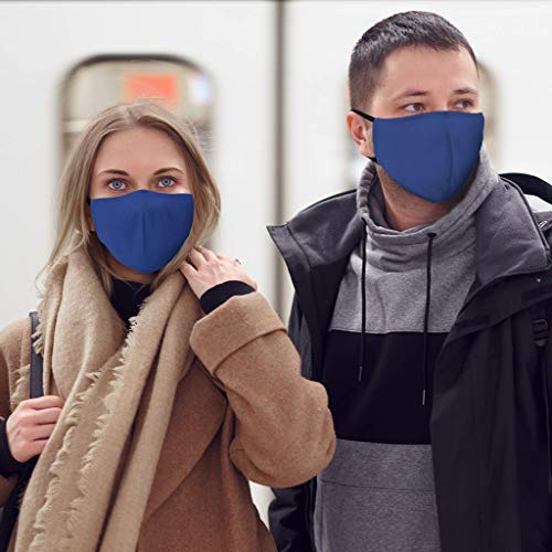 Riou Tessuto Bocca Viso Visiera in Cotone Tinta