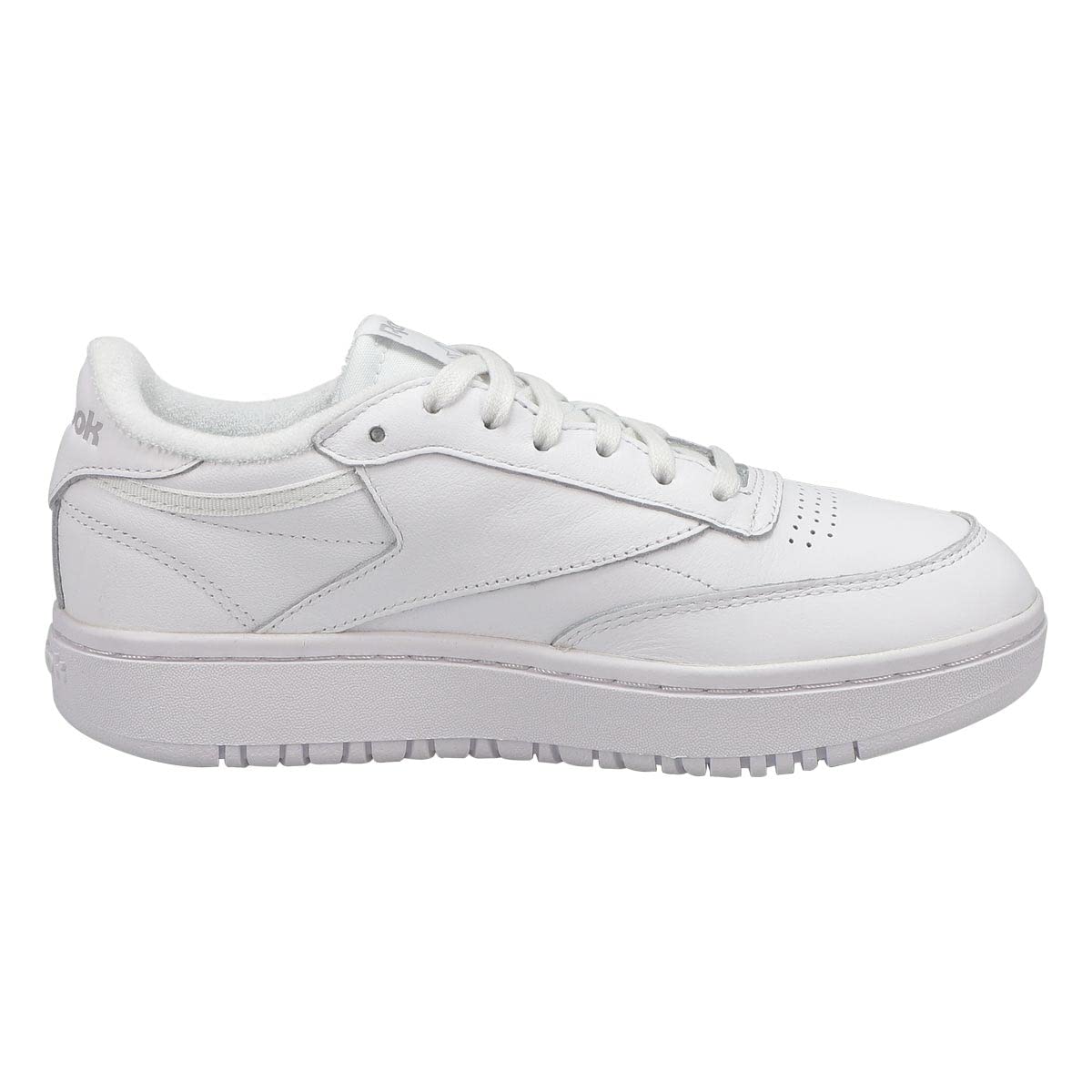 Reebok Women's Club C Double Sneaker, White/Cold Grey, 8.5