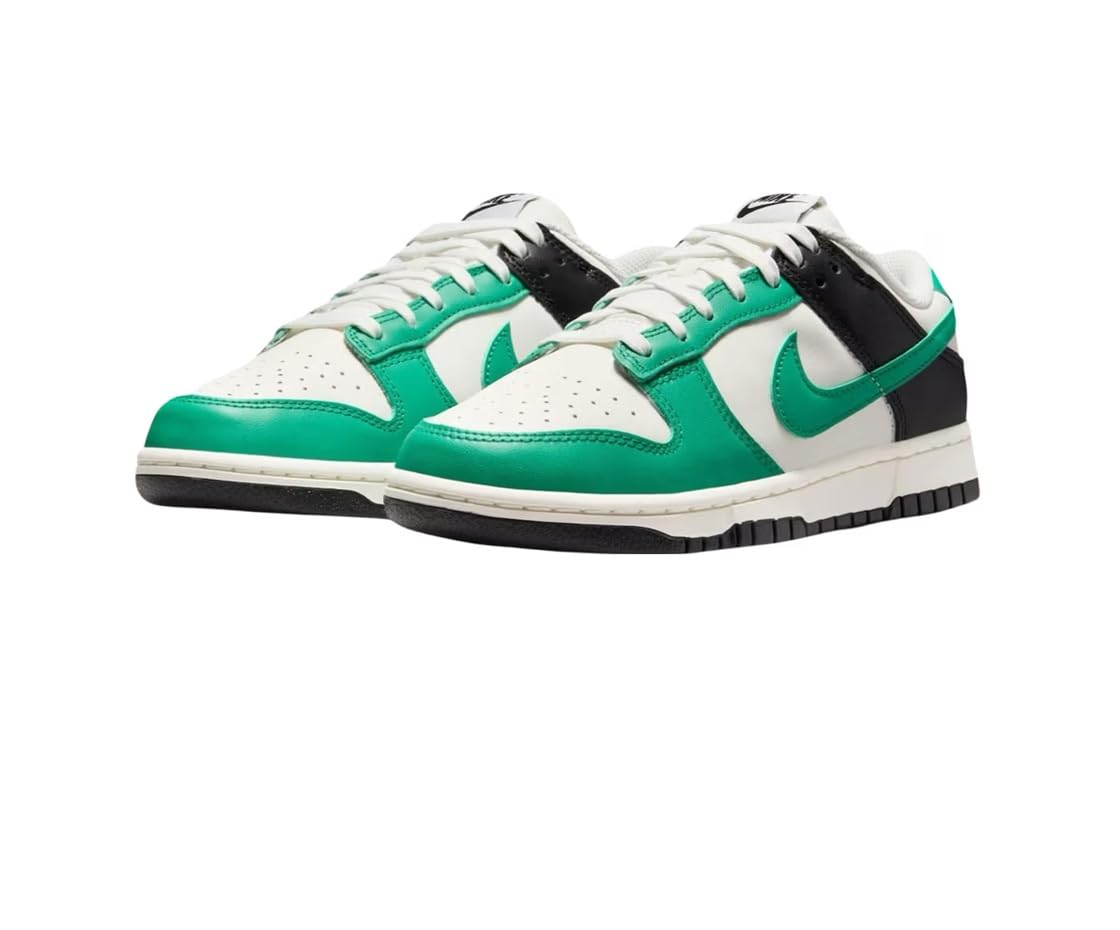 Nike Dunk Low - Zapatos casuales para mujer (IB4363-133, blanco/verde)