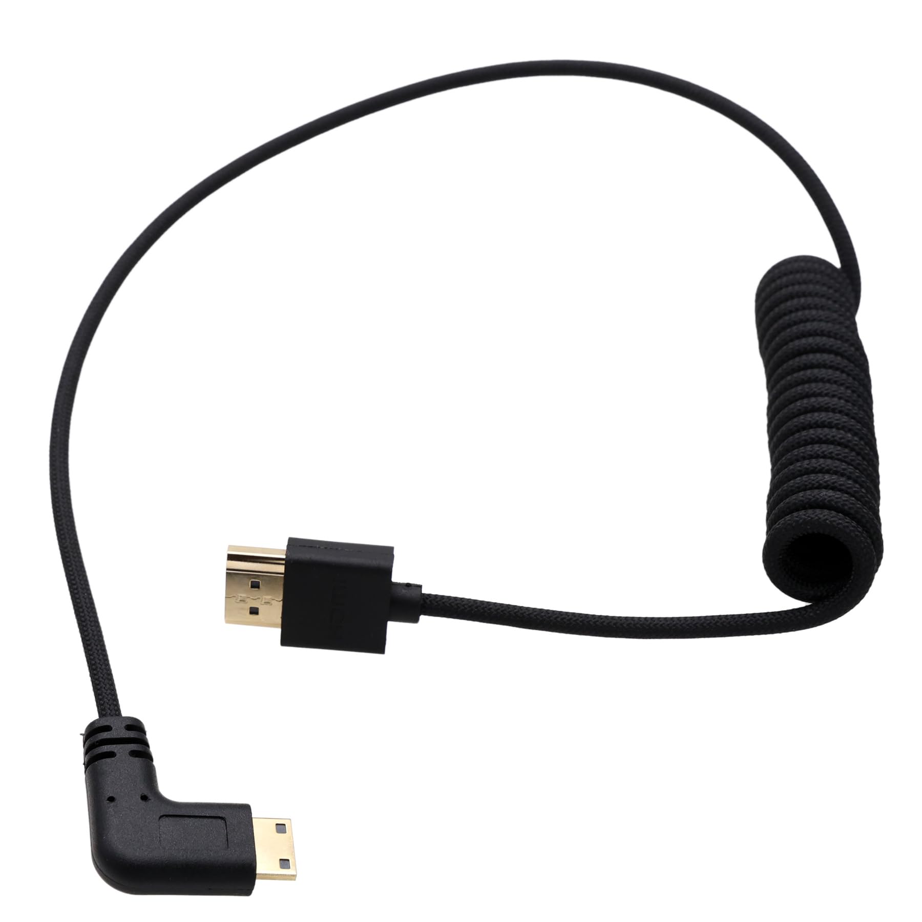 HangTon Cavo Mini HDMI a HDMI 4K120 8K60 per Canon EOS R RP Sony Fotocamera Atomos Ninja V Ultra SmallHD Cine5 Indie7 Monitor a forma di L 90 gradi Tipo A C 50 cm