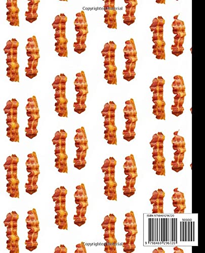 Bacon School Supplies: Wide Ruled Composition Notebook: Bacon Funny 6x9 Lined for Kids Boys Girls 4th Grade Below image 3