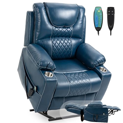 FUNECORP Large Power Lift Recliner Chair Sofa with Massage and