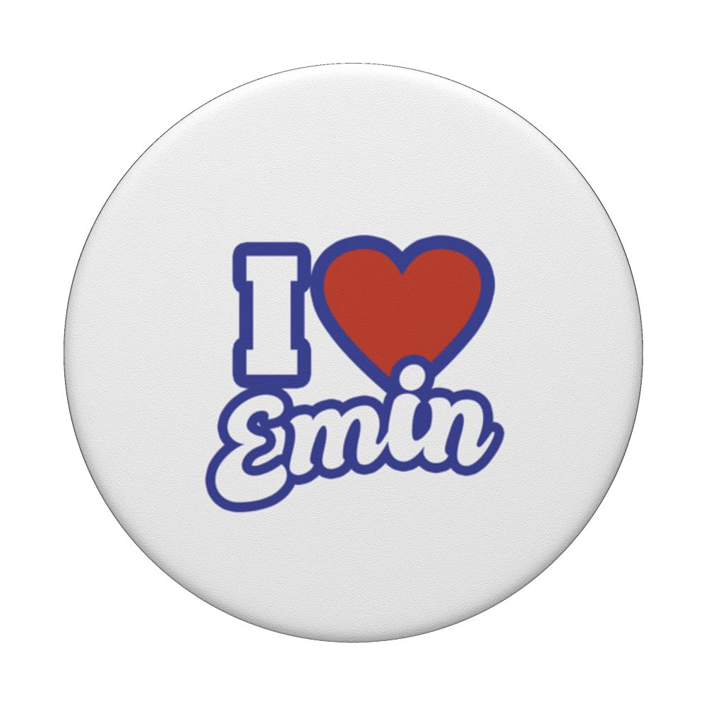 I Love Emin PopSockets Swappable PopGrip, Black - Image 3